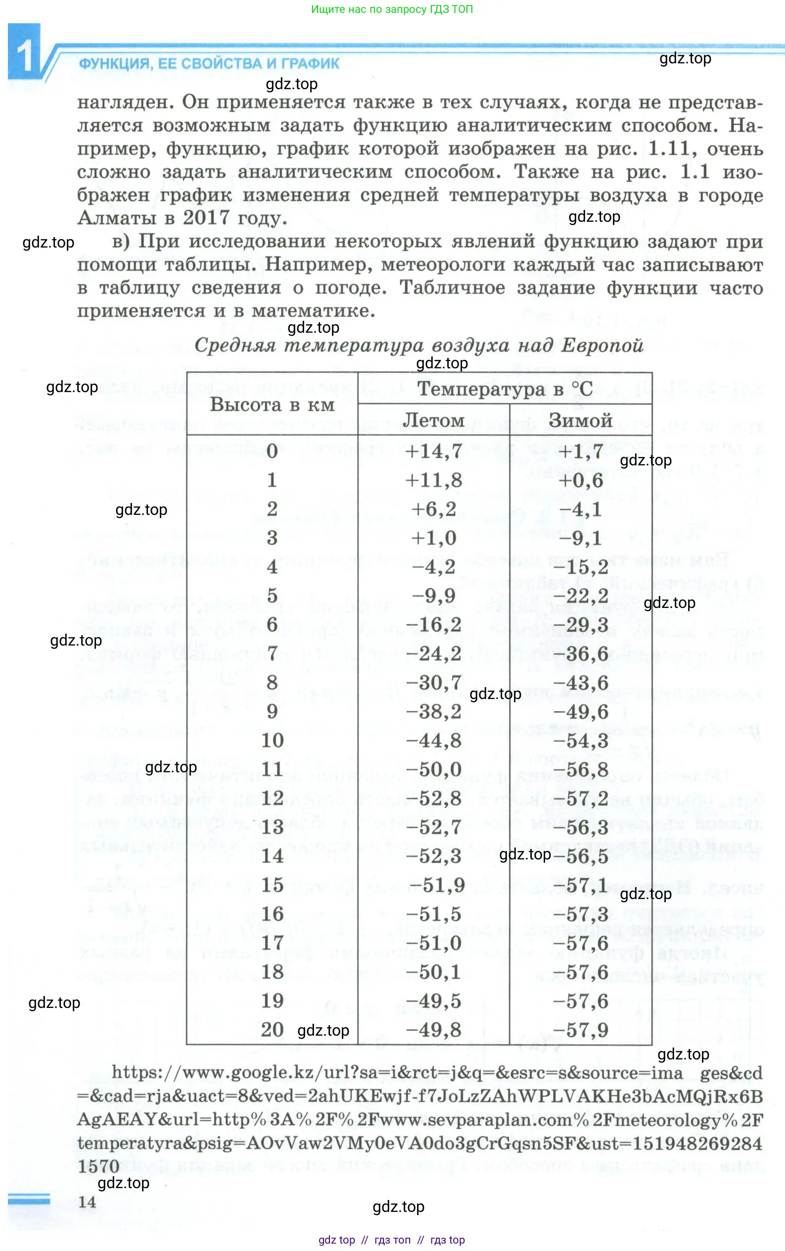 Алгебра, 10 класс Учебник, авторы: Шыныбеков Абдухали Насырович, Шыныбеков Данияр Абдухалиевич, Жумабаев Ринат Нурланович, издательство Атамұра, Алматы, 2019, страница 14