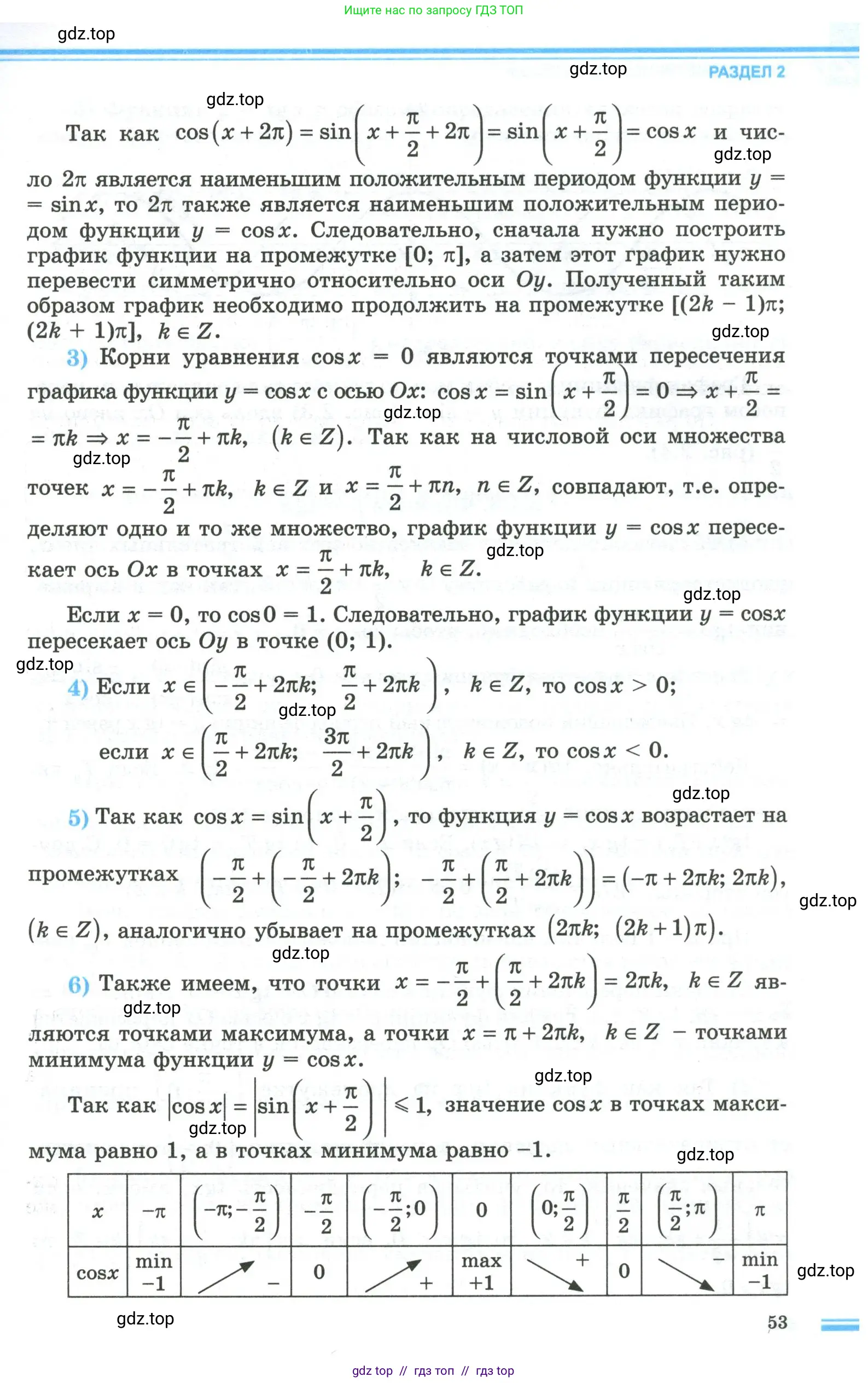 Алгебра, 10 класс Учебник, авторы: Шыныбеков Абдухали Насырович, Шыныбеков Данияр Абдухалиевич, Жумабаев Ринат Нурланович, издательство Атамұра, Алматы, 2019, страница 53