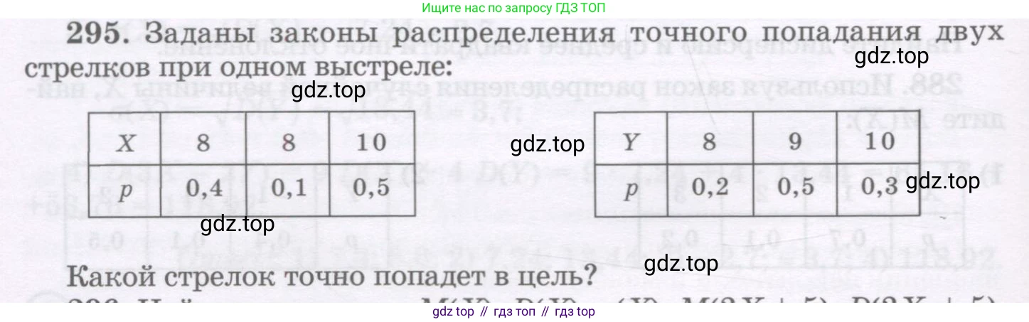 ГДЗ Алгебра, 11 класс Учебник, авторы: Абылкасымова Алма Есимбековна, Шойынбеков Каримжан Давлеталиевич, Жумагулова Зауре Абдыкеновна, издательство Мектеп, Алматы, 2015, страница 142, номер 295, Условие