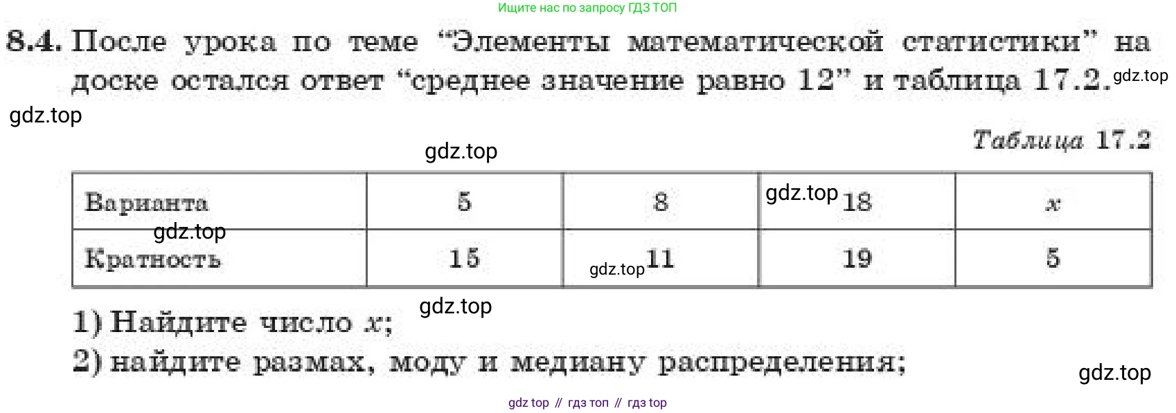 ГДЗ Алгебра, 11 класс Учебник, авторы: Абылкасымова Алма Есимбековна, Корчевский Владимир Евгеньевич, Жумагулова Зауре Абдыкеновна, издательство Мектеп, Алматы, 2019, страница 67, номер 8.4, Условие