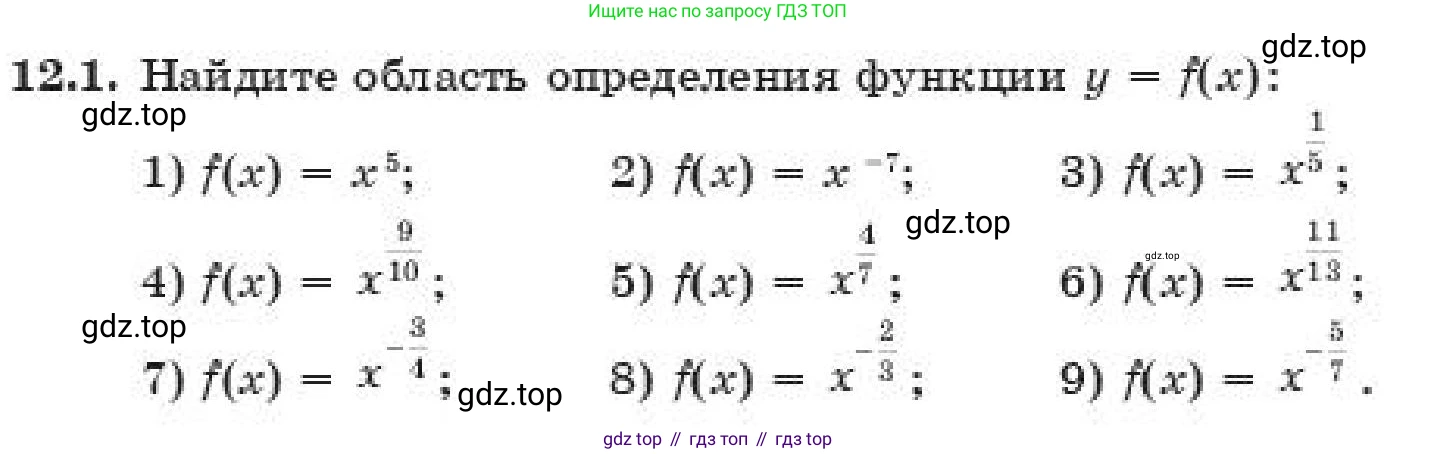 ГДЗ Алгебра, 11 класс Учебник, авторы: Абылкасымова Алма Есимбековна, Корчевский Владимир Евгеньевич, Жумагулова Зауре Абдыкеновна, издательство Мектеп, Алматы, 2019, страница 101, номер 12.1, Условие