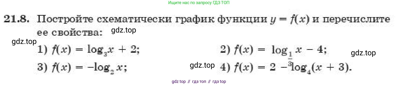 ГДЗ Алгебра, 11 класс Учебник, авторы: Абылкасымова Алма Есимбековна, Корчевский Владимир Евгеньевич, Жумагулова Зауре Абдыкеновна, издательство Мектеп, Алматы, 2019, страница 167, номер 21.8, Условие