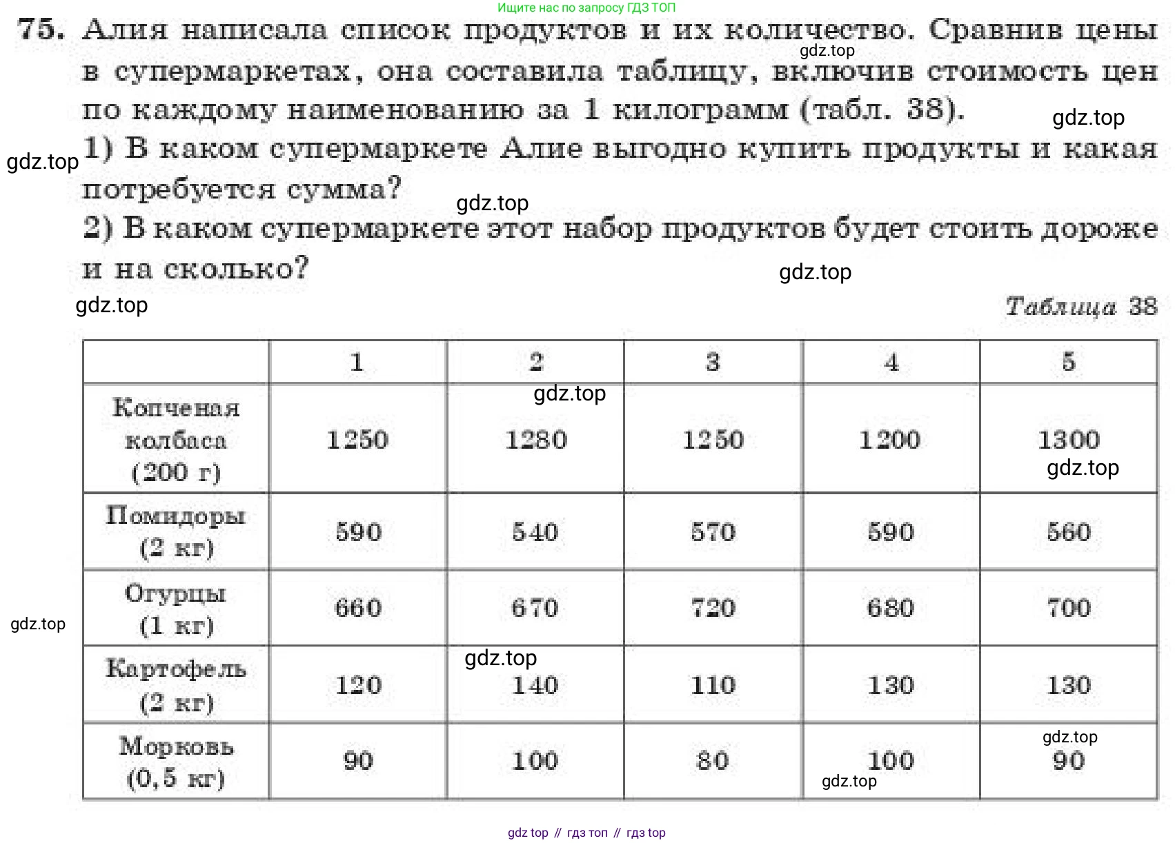 ГДЗ Алгебра, 11 класс Учебник, авторы: Абылкасымова Алма Есимбековна, Корчевский Владимир Евгеньевич, Жумагулова Зауре Абдыкеновна, издательство Мектеп, Алматы, 2019, страница 229, номер 75, Условие
