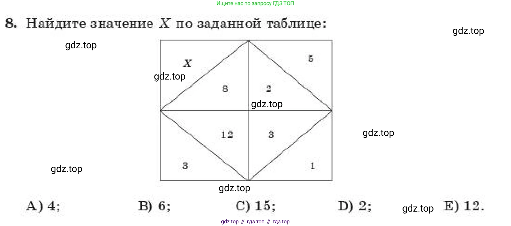 ГДЗ Алгебра, 11 класс Учебник, авторы: Абылкасымова Алма Есимбековна, Корчевский Владимир Евгеньевич, Жумагулова Зауре Абдыкеновна, издательство Мектеп, Алматы, 2019, страница 72, номер 8, Условие