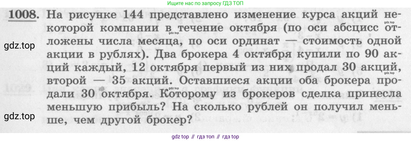 ГДЗ Алгебра, 11 класс Учебник, авторы: Колягин Юрий Михайлович, Ткачева Мария Владимировна, Федорова Надежда Евгеньевна, Шабунин Михаил Иванович, издательство Просвещение, Москва, 2014, голубого цвета, страница 343, номер 1008, Условие
