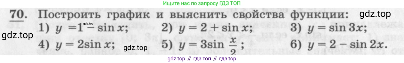 ГДЗ Алгебра, 11 класс Учебник, авторы: Колягин Юрий Михайлович, Ткачева Мария Владимировна, Федорова Надежда Евгеньевна, Шабунин Михаил Иванович, издательство Просвещение, Москва, 2014, голубого цвета, страница 28, номер 70, Условие