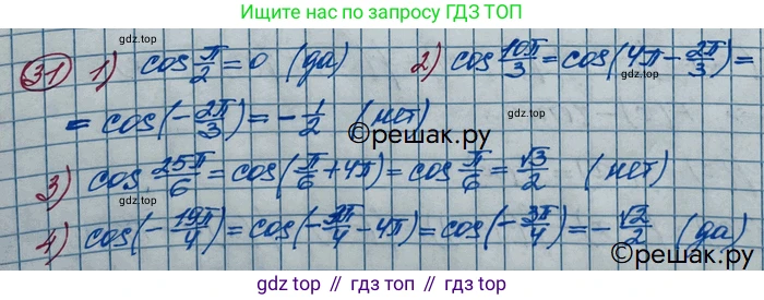 ГДЗ Алгебра, 11 класс Учебник, авторы: Колягин Юрий Михайлович, Ткачева Мария Владимировна, Федорова Надежда Евгеньевна, Шабунин Михаил Иванович, издательство Просвещение, Москва, 2014, голубого цвета, страница 20, номер 31, Решение 2
