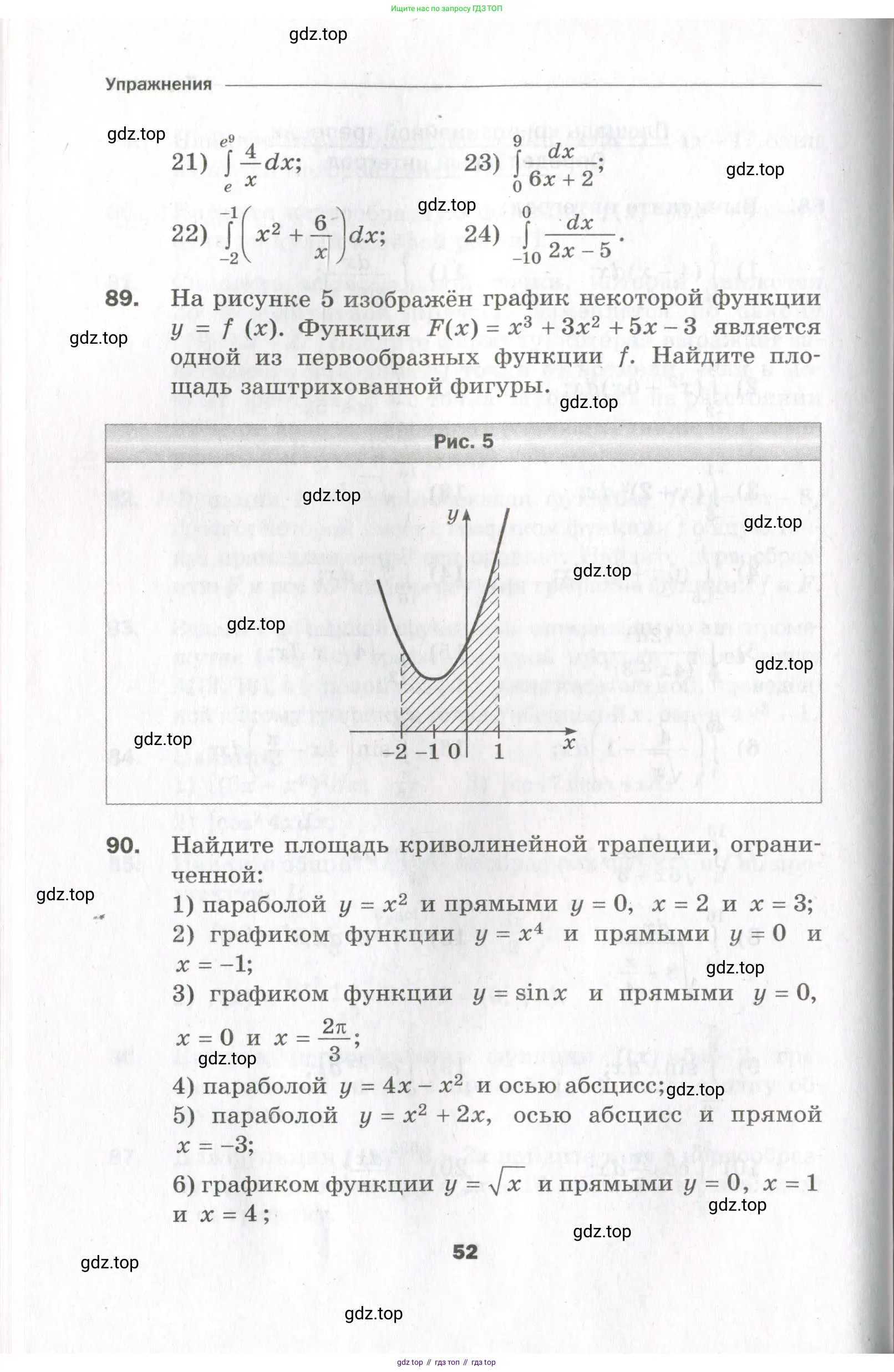 Алгебра, 11 класс Дидактические материалы, авторы: Мерзляк Аркадий Григорьевич, Полонский Виталий Борисович, Рабинович Ефим Михайлович, Якир Михаил Семёнович, издательство Просвещение, Москва, 2020, бирюзового цвета, страница 52