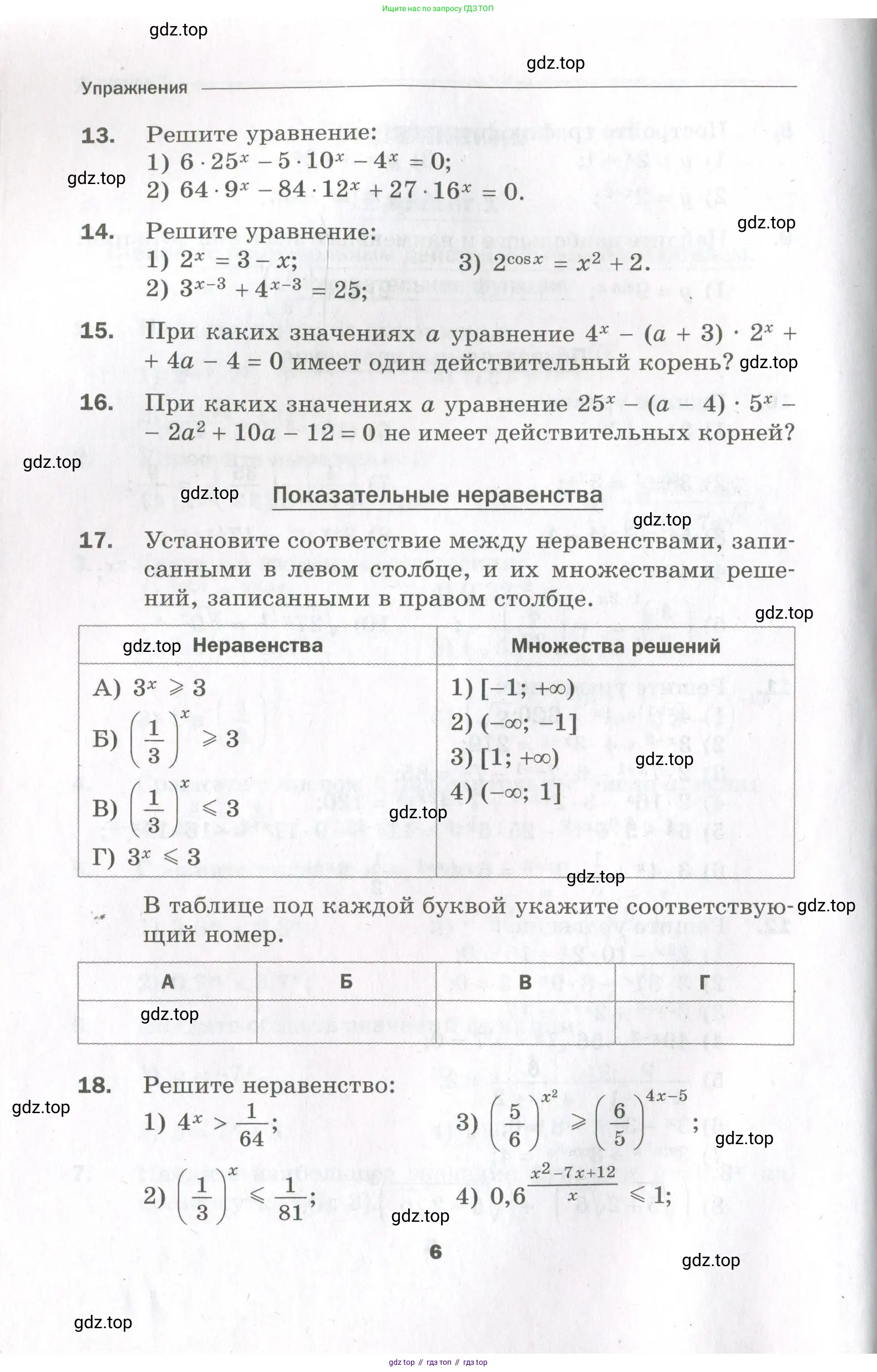 Алгебра, 11 класс Дидактические материалы, авторы: Мерзляк Аркадий Григорьевич, Полонский Виталий Борисович, Рабинович Ефим Михайлович, Якир Михаил Семёнович, издательство Просвещение, Москва, 2020, бирюзового цвета, страница 6