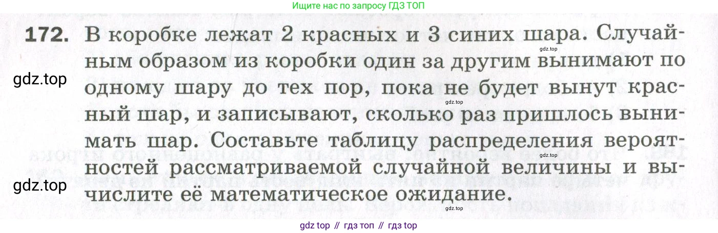 ГДЗ Алгебра, 11 класс Дидактические материалы, авторы: Мерзляк Аркадий Григорьевич, Полонский Виталий Борисович, Рабинович Ефим Михайлович, Якир Михаил Семёнович, издательство Просвещение, Москва, 2020, бирюзового цвета, страница 34, номер 172, Условие