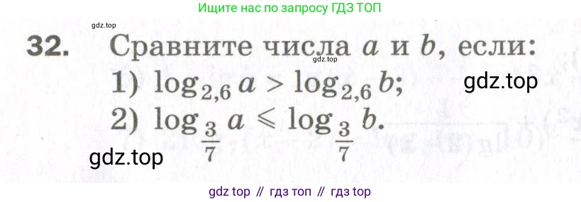 ГДЗ Алгебра, 11 класс Дидактические материалы, авторы: Мерзляк Аркадий Григорьевич, Полонский Виталий Борисович, Рабинович Ефим Михайлович, Якир Михаил Семёнович, издательство Просвещение, Москва, 2020, бирюзового цвета, страница 9, номер 32, Условие