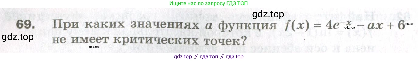 ГДЗ Алгебра, 11 класс Дидактические материалы, авторы: Мерзляк Аркадий Григорьевич, Полонский Виталий Борисович, Рабинович Ефим Михайлович, Якир Михаил Семёнович, издательство Просвещение, Москва, 2020, бирюзового цвета, страница 16, номер 69, Условие