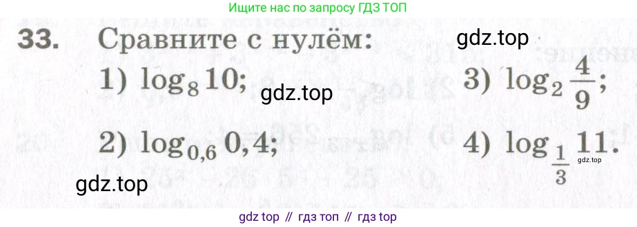 ГДЗ Алгебра, 11 класс Дидактические материалы, авторы: Мерзляк Аркадий Григорьевич, Полонский Виталий Борисович, Рабинович Ефим Михайлович, Якир Михаил Семёнович, издательство Просвещение, Москва, 2020, бирюзового цвета, страница 40, номер 33, Условие