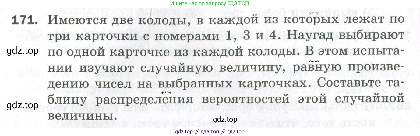 ГДЗ Алгебра, 11 класс Дидактические материалы, авторы: Мерзляк Аркадий Григорьевич, Полонский Виталий Борисович, Рабинович Ефим Михайлович, Якир Михаил Семёнович, издательство Просвещение, Москва, 2020, бирюзового цвета, страница 98, номер 171, Условие