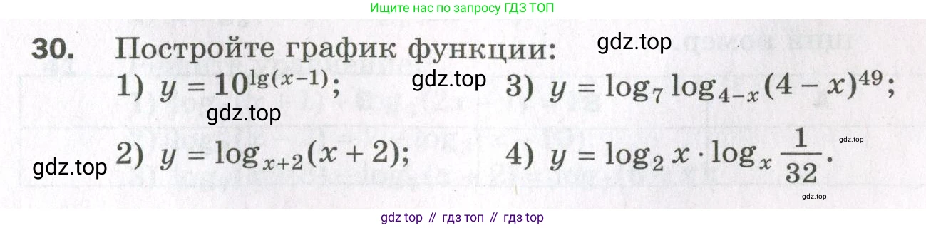 ГДЗ Алгебра, 11 класс Дидактические материалы, авторы: Мерзляк Аркадий Григорьевич, Полонский Виталий Борисович, Рабинович Ефим Михайлович, Якир Михаил Семёнович, издательство Просвещение, Москва, 2020, бирюзового цвета, страница 71, номер 30, Условие