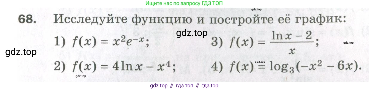 ГДЗ Алгебра, 11 класс Дидактические материалы, авторы: Мерзляк Аркадий Григорьевич, Полонский Виталий Борисович, Рабинович Ефим Михайлович, Якир Михаил Семёнович, издательство Просвещение, Москва, 2020, бирюзового цвета, страница 79, номер 68, Условие