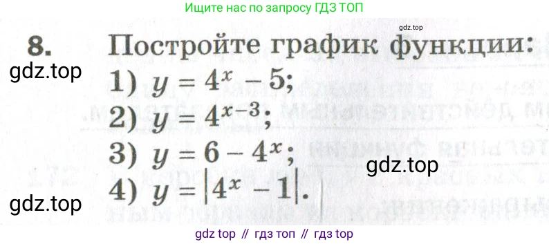 ГДЗ Алгебра, 11 класс Дидактические материалы, авторы: Мерзляк Аркадий Григорьевич, Полонский Виталий Борисович, Рабинович Ефим Михайлович, Якир Михаил Семёнович, издательство Просвещение, Москва, 2020, бирюзового цвета, страница 68, номер 8, Условие