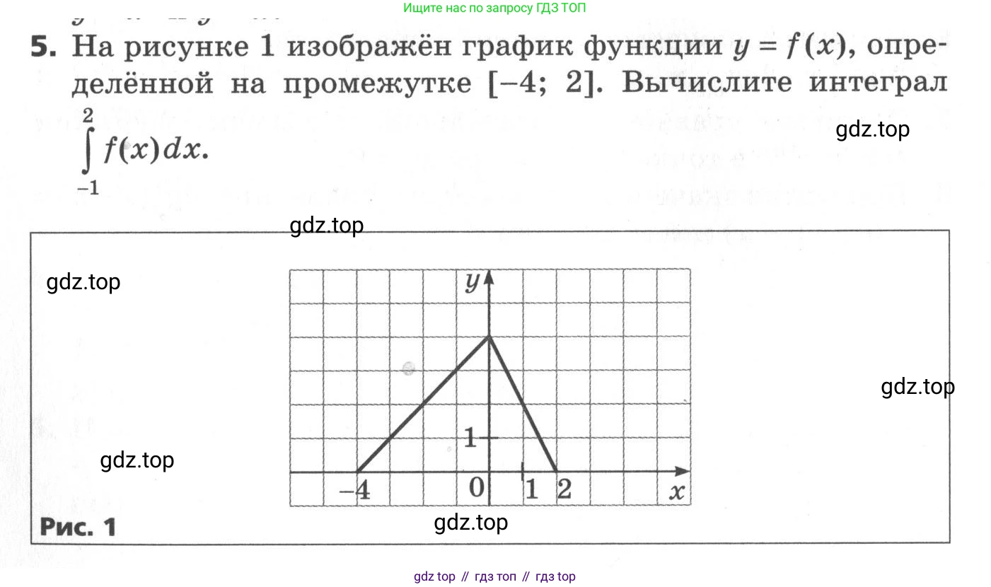 ГДЗ Алгебра, 11 класс Самостоятельные и контрольные работы, авторы: Мерзляк Аркадий Григорьевич, Полонский Виталий Борисович, Рабинович Ефим Михайлович, Якир Михаил Семёнович, издательство Вентана-граф, Москва, 2020, бирюзового цвета, страница 54, номер 5, Условие
