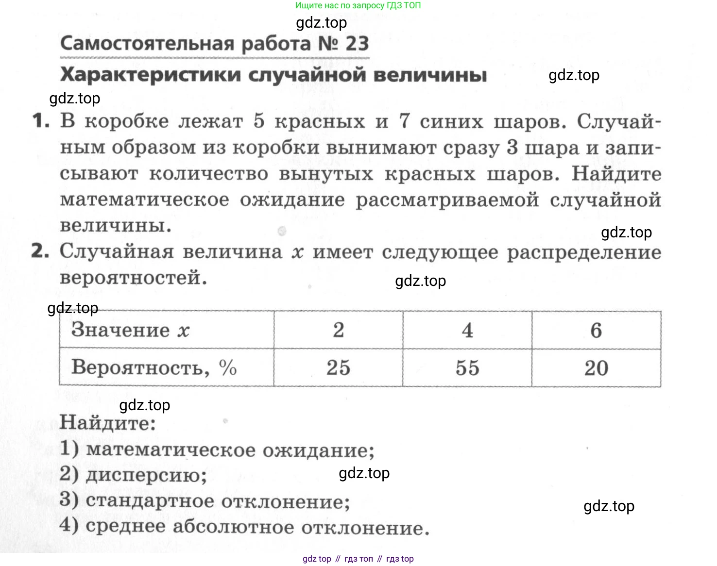 ГДЗ Алгебра, 11 класс Самостоятельные и контрольные работы, авторы: Мерзляк Аркадий Григорьевич, Полонский Виталий Борисович, Рабинович Ефим Михайлович, Якир Михаил Семёнович, издательство Вентана-граф, Москва, 2020, бирюзового цвета, страница 38, номер 23, Условие