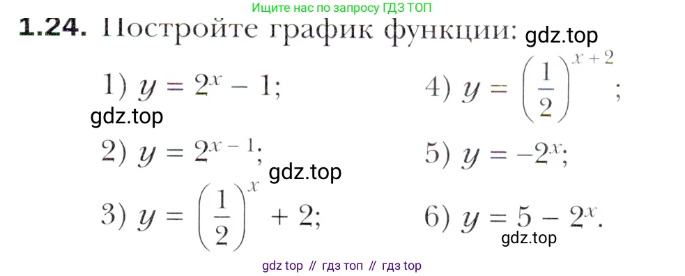 Алгебра, 11 класс Учебник, авторы: Мерзляк Аркадий Григорьевич, Номировский Дмитрий Анатольевич, Полонский Виталий Борисович, Якир Михаил Семёнович, издательство Просвещение, Москва, 2016, страница 13, номер 1.24, Учебник