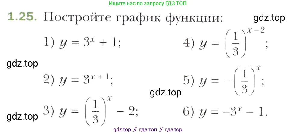 Алгебра, 11 класс Учебник, авторы: Мерзляк Аркадий Григорьевич, Номировский Дмитрий Анатольевич, Полонский Виталий Борисович, Якир Михаил Семёнович, издательство Просвещение, Москва, 2016, страница 13, номер 1.25, Учебник