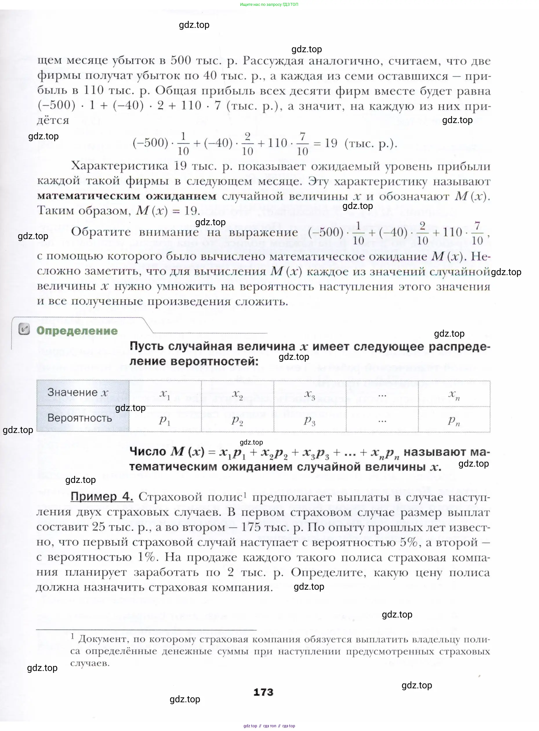 Алгебра, 11 класс Учебник, авторы: Мерзляк Аркадий Григорьевич, Номировский Дмитрий Анатольевич, Полонский Виталий Борисович, Якир Михаил Семёнович, издательство Просвещение, Москва, 2016, страница 173