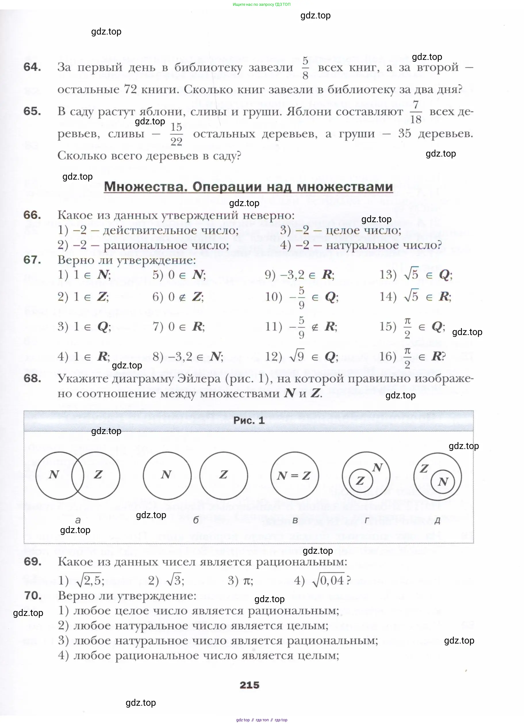 Алгебра, 11 класс Учебник, авторы: Мерзляк Аркадий Григорьевич, Номировский Дмитрий Анатольевич, Полонский Виталий Борисович, Якир Михаил Семёнович, издательство Просвещение, Москва, 2016, страница 215