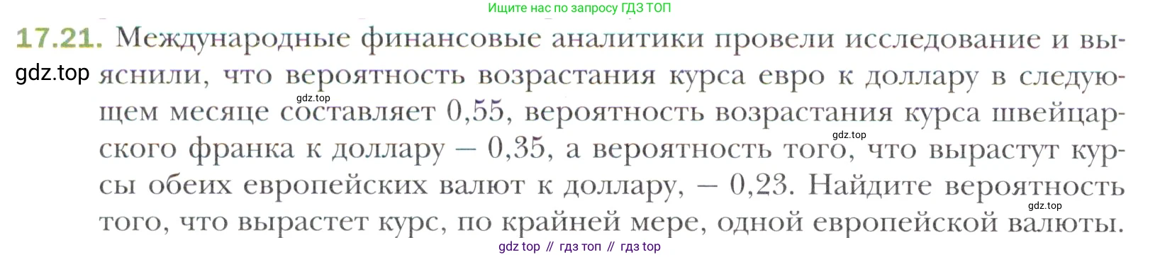 Алгебра, 11 класс Учебник, авторы: Мерзляк Аркадий Григорьевич, Номировский Дмитрий Анатольевич, Полонский Виталий Борисович, Якир Михаил Семёнович, издательство Просвещение, Москва, 2016, страница 150, номер 17.21, Учебник