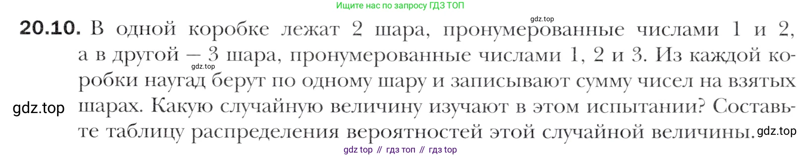 Алгебра, 11 класс Учебник, авторы: Мерзляк Аркадий Григорьевич, Номировский Дмитрий Анатольевич, Полонский Виталий Борисович, Якир Михаил Семёнович, издательство Просвещение, Москва, 2016, страница 177, номер 20.10, Учебник