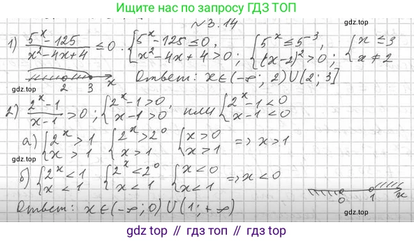 Алгебра, 11 класс Учебник, авторы: Мерзляк Аркадий Григорьевич, Номировский Дмитрий Анатольевич, Полонский Виталий Борисович, Якир Михаил Семёнович, издательство Просвещение, Москва, 2016, страница 25, номер 3.14, Решение
