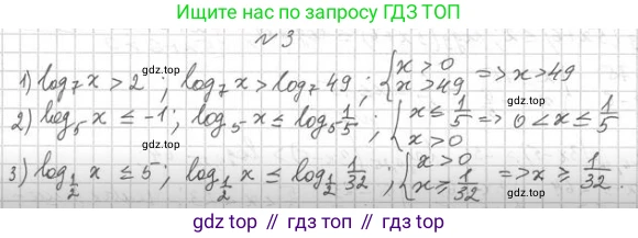 Алгебра, 11 класс Учебник, авторы: Мерзляк Аркадий Григорьевич, Номировский Дмитрий Анатольевич, Полонский Виталий Борисович, Якир Михаил Семёнович, издательство Просвещение, Москва, 2016, страница 54, номер 7.3, Решение