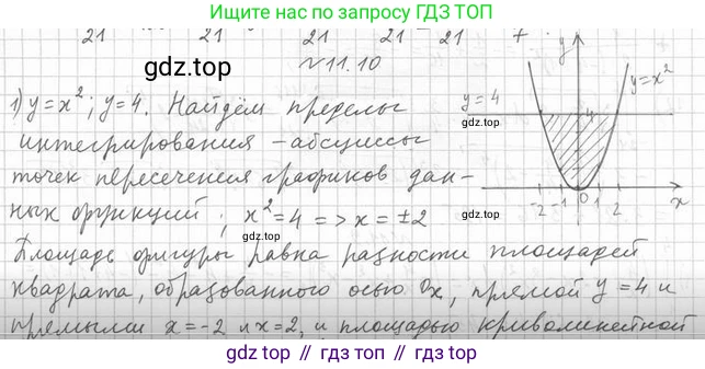 Алгебра, 11 класс Учебник, авторы: Мерзляк Аркадий Григорьевич, Номировский Дмитрий Анатольевич, Полонский Виталий Борисович, Якир Михаил Семёнович, издательство Просвещение, Москва, 2016, страница 102, номер 11.10, Решение