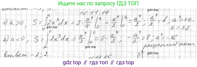 Алгебра, 11 класс Учебник, авторы: Мерзляк Аркадий Григорьевич, Номировский Дмитрий Анатольевич, Полонский Виталий Борисович, Якир Михаил Семёнович, издательство Просвещение, Москва, 2016, страница 102, номер 11.14, Решение