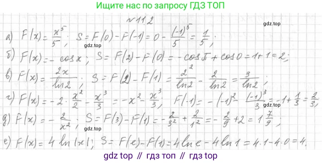 Алгебра, 11 класс Учебник, авторы: Мерзляк Аркадий Григорьевич, Номировский Дмитрий Анатольевич, Полонский Виталий Борисович, Якир Михаил Семёнович, издательство Просвещение, Москва, 2016, страница 99, номер 11.2, Решение