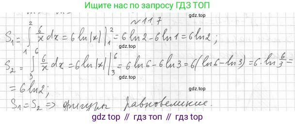 Алгебра, 11 класс Учебник, авторы: Мерзляк Аркадий Григорьевич, Номировский Дмитрий Анатольевич, Полонский Виталий Борисович, Якир Михаил Семёнович, издательство Просвещение, Москва, 2016, страница 100, номер 11.7, Решение
