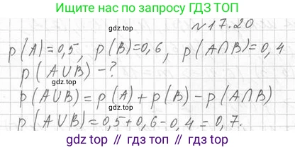 Алгебра, 11 класс Учебник, авторы: Мерзляк Аркадий Григорьевич, Номировский Дмитрий Анатольевич, Полонский Виталий Борисович, Якир Михаил Семёнович, издательство Просвещение, Москва, 2016, страница 150, номер 17.20, Решение