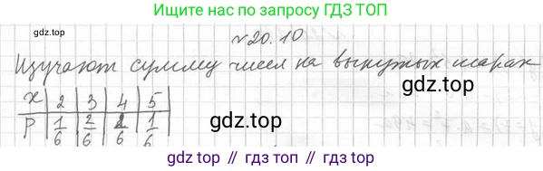 Алгебра, 11 класс Учебник, авторы: Мерзляк Аркадий Григорьевич, Номировский Дмитрий Анатольевич, Полонский Виталий Борисович, Якир Михаил Семёнович, издательство Просвещение, Москва, 2016, страница 177, номер 20.10, Решение