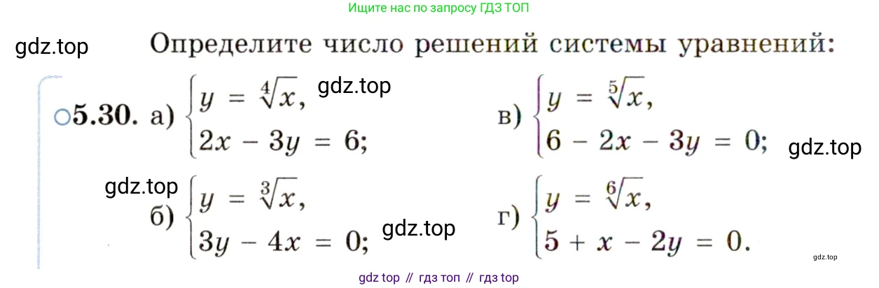 ГДЗ Алгебра, 11 класс Учебник, авторы: Мордкович Александр Григорьевич, Семенов Павел Владимирович, издательство Мнемозина, Москва, 2019, Часть 2, страница 34, номер 5.30, Условие