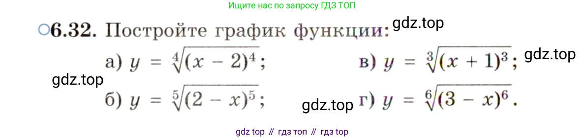 ГДЗ Алгебра, 11 класс Учебник, авторы: Мордкович Александр Григорьевич, Семенов Павел Владимирович, издательство Мнемозина, Москва, 2019, Часть 2, страница 38, номер 6.32, Условие