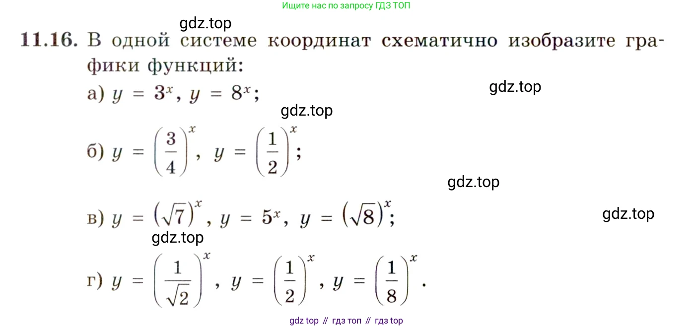ГДЗ Алгебра, 11 класс Учебник, авторы: Мордкович Александр Григорьевич, Семенов Павел Владимирович, издательство Мнемозина, Москва, 2019, Часть 2, страница 63, номер 11.16, Условие