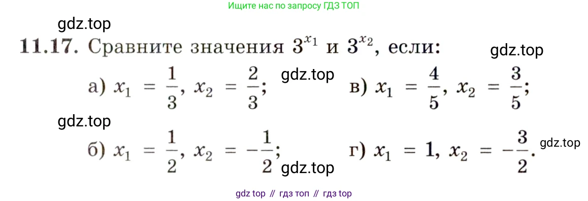 ГДЗ Алгебра, 11 класс Учебник, авторы: Мордкович Александр Григорьевич, Семенов Павел Владимирович, издательство Мнемозина, Москва, 2019, Часть 2, страница 63, номер 11.17, Условие
