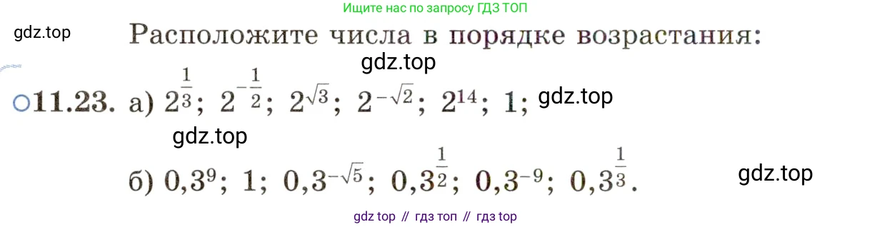 ГДЗ Алгебра, 11 класс Учебник, авторы: Мордкович Александр Григорьевич, Семенов Павел Владимирович, издательство Мнемозина, Москва, 2019, Часть 2, страница 64, номер 11.23, Условие