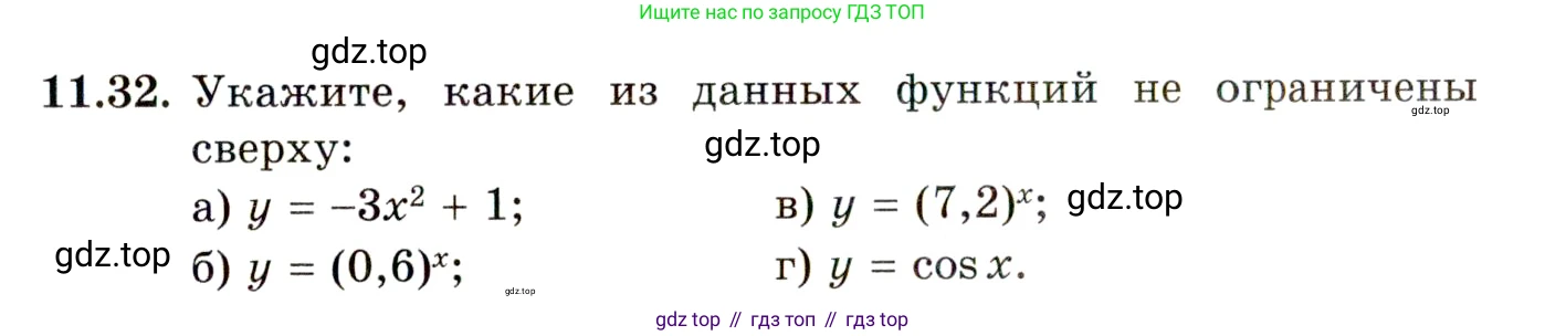 ГДЗ Алгебра, 11 класс Учебник, авторы: Мордкович Александр Григорьевич, Семенов Павел Владимирович, издательство Мнемозина, Москва, 2019, Часть 2, страница 65, номер 11.32, Условие