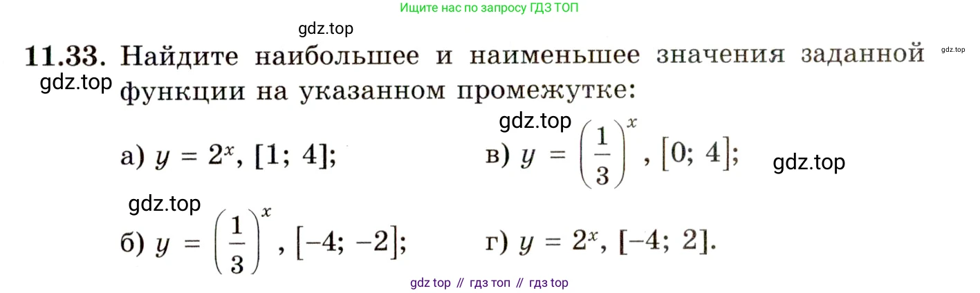 ГДЗ Алгебра, 11 класс Учебник, авторы: Мордкович Александр Григорьевич, Семенов Павел Владимирович, издательство Мнемозина, Москва, 2019, Часть 2, страница 65, номер 11.33, Условие