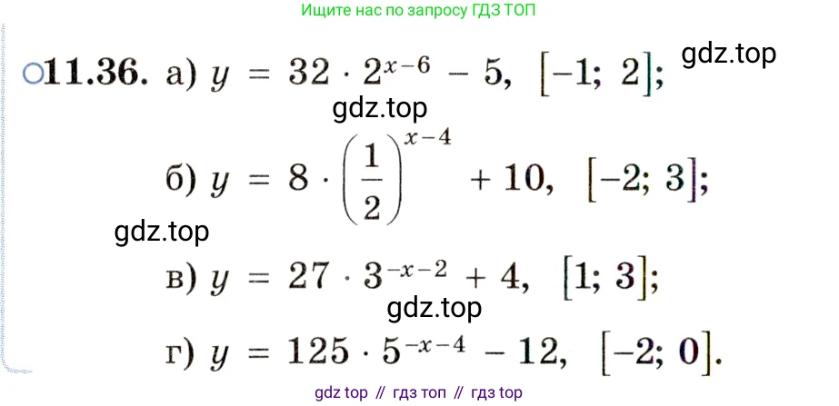 ГДЗ Алгебра, 11 класс Учебник, авторы: Мордкович Александр Григорьевич, Семенов Павел Владимирович, издательство Мнемозина, Москва, 2019, Часть 2, страница 66, номер 11.36, Условие