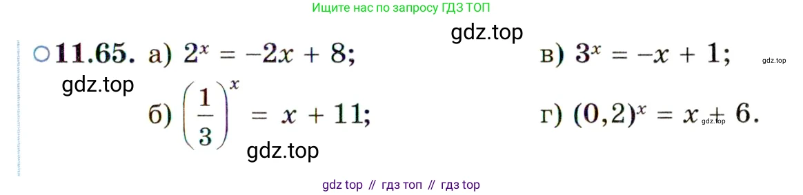 ГДЗ Алгебра, 11 класс Учебник, авторы: Мордкович Александр Григорьевич, Семенов Павел Владимирович, издательство Мнемозина, Москва, 2019, Часть 2, страница 71, номер 11.65, Условие
