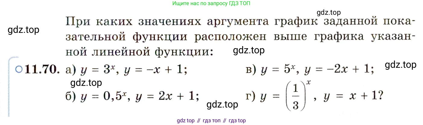 ГДЗ Алгебра, 11 класс Учебник, авторы: Мордкович Александр Григорьевич, Семенов Павел Владимирович, издательство Мнемозина, Москва, 2019, Часть 2, страница 71, номер 11.70, Условие