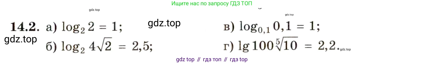 ГДЗ Алгебра, 11 класс Учебник, авторы: Мордкович Александр Григорьевич, Семенов Павел Владимирович, издательство Мнемозина, Москва, 2019, Часть 2, страница 85, номер 14.2, Условие