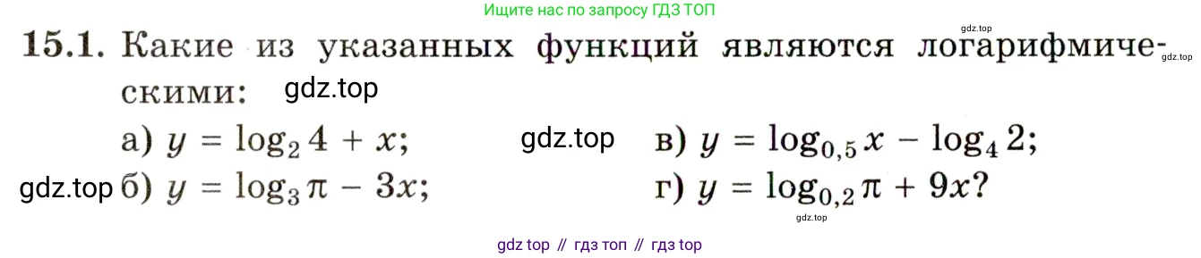 ГДЗ Алгебра, 11 класс Учебник, авторы: Мордкович Александр Григорьевич, Семенов Павел Владимирович, издательство Мнемозина, Москва, 2019, Часть 2, страница 88, номер 15.1, Условие