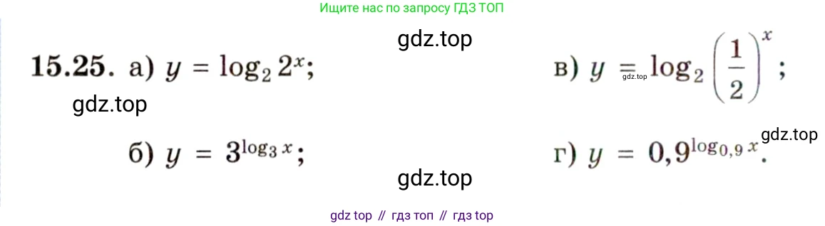 ГДЗ Алгебра, 11 класс Учебник, авторы: Мордкович Александр Григорьевич, Семенов Павел Владимирович, издательство Мнемозина, Москва, 2019, Часть 2, страница 92, номер 15.25, Условие